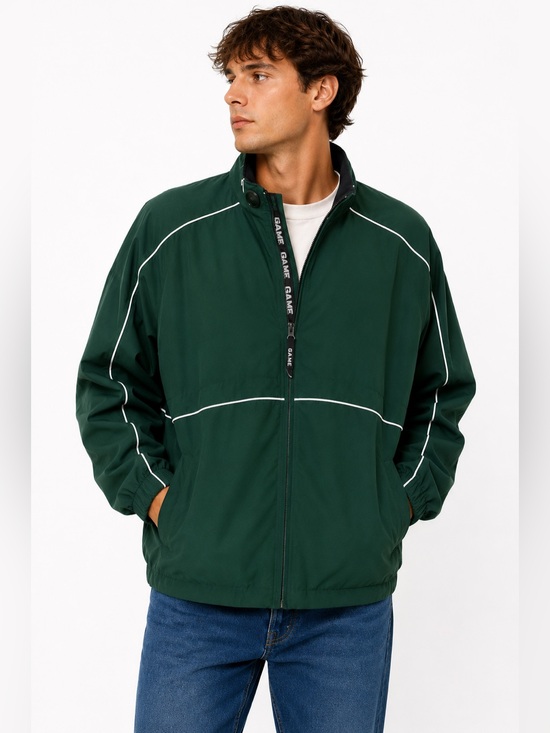 GAME Sportswear, Ltd. Other - Game Sportswear Green Windbreaker Jacket 2XL Y2K Mesh Lined Full Zip Coat